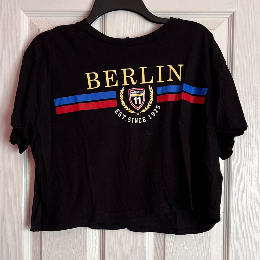 H&M Black Berlin Crop Top